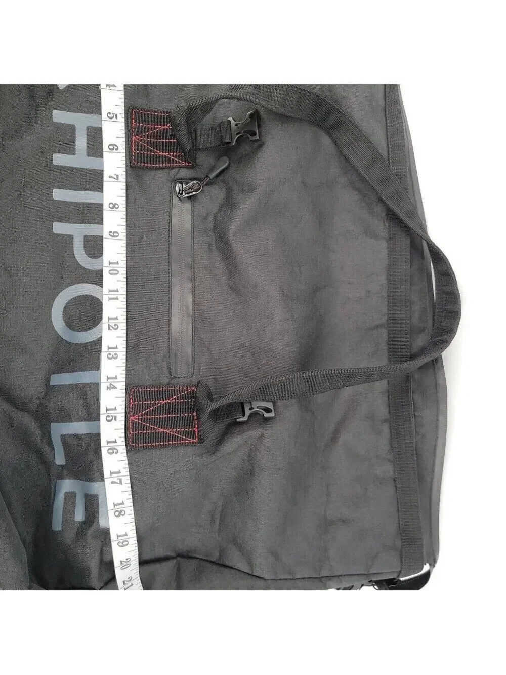 Chipotle logo duffel